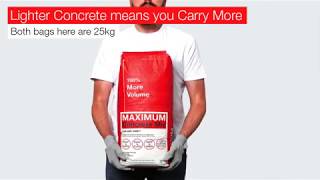 Maxrete® | Carry Lighter Concrete, Work faster.