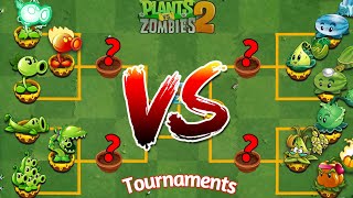 PVZ 2 - Mod Tournament! EVERY PEAs & PULTs Plants - Who Will Win?