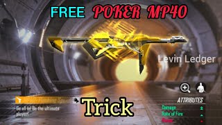 New Poker MP40 Incubator Royale I Got FREE Legendary Flashing Spade MP40 Gun Skin I Garena Free Fire