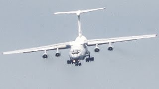 Crazy ILYUSHIN IL-76 DIVE DOWN Manoeuver on APPROACH + LANDING (4K)