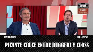 Picante cruce entre Ruggeri y Closs: "Los relatores no se quieren tanto"