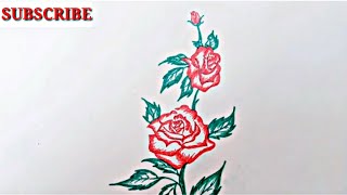 How to draw Rose // How to draw flowers // #drawing #roseDrawing #flowerDrawing