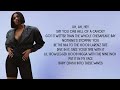 Jazmine Sullivan - On It ft. Ari Lennox (Lyrics)