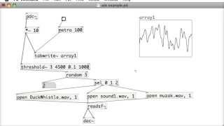 Pure Data Tutorial 19 - Random Sound files on loud sounds