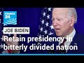 Joe Biden: A hard-fought struggle to retain the presidency in a bitterly divided nation