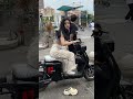 She forgot her shoes again 😅😂🤣 #motorcycle #viral #motovlog #funny #cute #trending #top #shorts