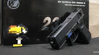 WE GLOCK 23 GBB AIRSOFT PISTOLS