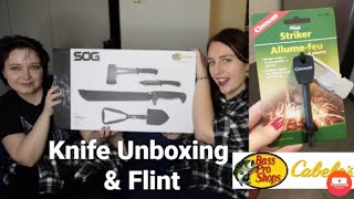 Vlog: Making a Fire with Flint 🔥Unboxing SOG Camping Knife \u0026 Tools Kit 🔪 Mulled Wine Fail 🍷