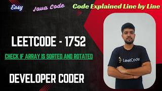 Check if Array Is Sorted and Rotated | LeetCode 1752 | Java Code | Developer Coder