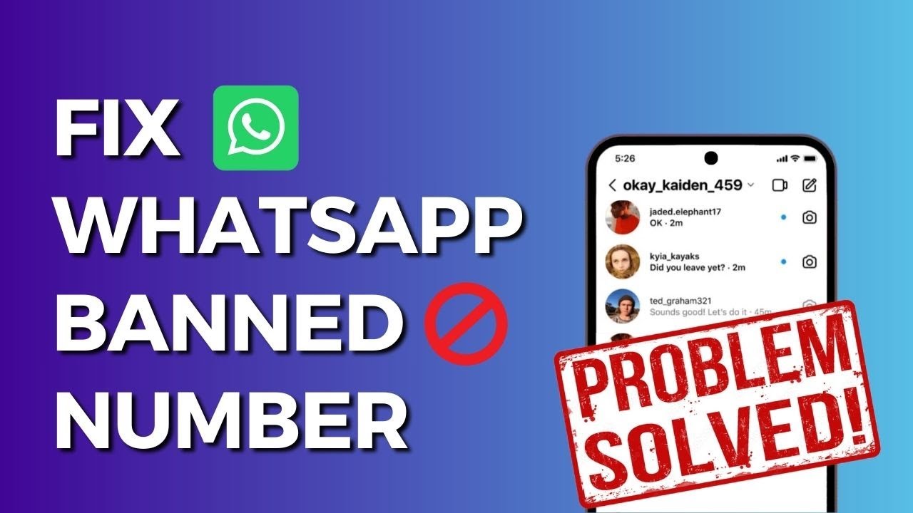 WhatsApp Banned My Number Solution - How To Unban Whatsapp Number - YouTube