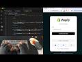 Coding shopify login page with React & Tailwindcss - Asmr programing