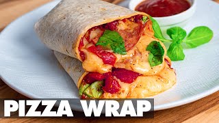 Pepperoni Pizza Wrap Recipe For Beginners (Easy Homemade Pizza Wrap Recipe)