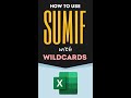 SUMIF with Wildcards in Excel: Conditional Sum with Partial Match - SUM IF Contains Partial Text