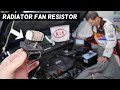 KIA RADIATOR FAN RESISTOR REPLACEMENT LOCATION KIA FORTE SORENTO SPORTAGE RIO SOUL FORTE