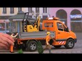 Bruder Toys MB Sprinter Municipal w/ Light & Sound, Worker, & Accessories - #02537