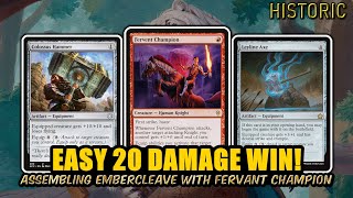 Assembling 20 Damage With Fervant Champion! Hammertime Update | Historic BO3 Ranked | MTG Arena