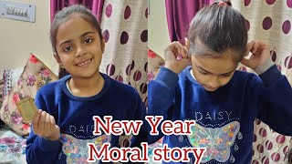 New Year Resolution | Learning Stories for kids | Hindi moral story | Giana & Khwahish