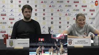 POST-GAME PRESS CONFERENCE | Windrose Giants Antwerp vs QSTA United (NED)