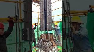 Prefabricated steel structure hoisting and installation process # building#shorts