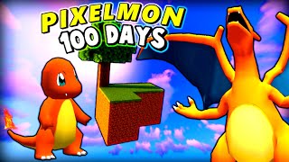 We Survived 100 Days in Skyblock as Pixelmon Rivals