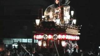 船戸区　のの字廻し　（平成１７年本宿祭禮）