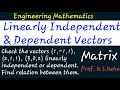 Linearly Independent or Dependent Vectors solutions engineering math (1,-1, 1), (2, 1,1), (3, 0, 2)