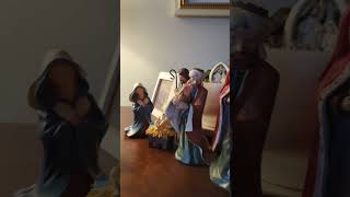 Jesus's Surprise Visitor #nativityscene  #nativity #christmas #adorehim