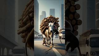 Beautiful story of a hardworking cow youtubeshorts #viralshort #shorts #aiart #animals #yt