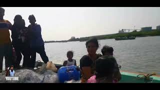 Boat Riding /the place where River and sea meet/கடலும் ஆறும் கலக்கும் இடத்தில் படகு சவாரி/vol-52🐠🏞⛵🛥