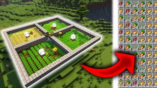 LA MEILLEURE FERME AUTOMATIQUE ( Patates, Carottes, Blés, Betteraves ) |  Minecraft 1.20+