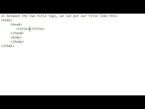 Basic HTML Tutorial For Beginners! - YouTube