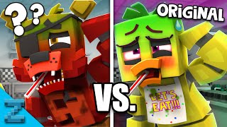 "Chica is Sick" Original VS. Something Isn't Right | Fazbear and Friends (FNAF Minecraft Animation)