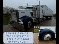 F&$CKED UP MY $$1400 BUMPER |  BRUTAL STRAIGHT PIPE ASMR IN A TWIN STICK KENWORTH W900L | CAT 3406E