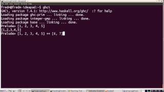 12 Haskell lists and cons