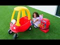 Amira has no more gas in her car, fun video for kids