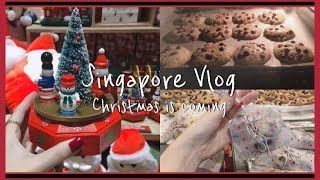 (ENG) 싱가포르 브이로그 | 크리스마스 준비🎄 직장동료들과 함께 회사에 돌릴 쿠키만들기 🍪