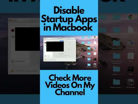 Disable Startup Apps in Macbook #shorts