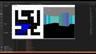 Simple raycasting 3D in python with tkinter - demo