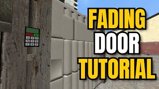 How To Make Keypad Fading Door In Garry's Mod | GMod Secure Base Building Guide