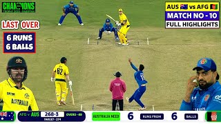 AFG vs AUS Champions Trophy Highlights 2025 | Australia vs Afghanistan Full Match Highlights 2025