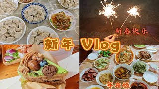 过年mini vlog72 |饺子盲盒战绩！见想见的人，做想做的事！放烟花/年夜饭/胶州年俗/飞驰人生2/自家东北菜/上海吃不到的正宗米肠汤饭/磁吸假睫毛初尝试