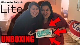 Surprised my Mom with a Nintendo Switch Lite! (Reaction / Unboxing) - SGK Vlogs