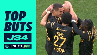 Top buts 34ème journée - Ligue 2 BKT / 2022-2023
