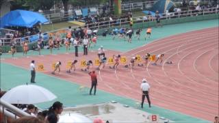 2017福岡県中学選手権〈中2女100m準決勝3組〉