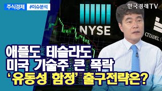 애플도 테슬라도, 미국 기술주 큰 폭락...'유동성 함정' 출구전략은? / 주식경제 이슈분석 / 한국경제TV