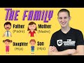 🇺🇸 LA FAMILIA EN INGLES / Familia inmediata y extendida - Vocabulario completo