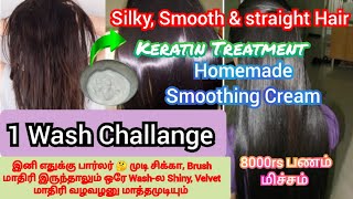 சிக்கு புடிச்ச முடிய ஒரே Wash-ல Shiny Parlour-க்கு போய் Kertain பண்ண மாதிரி முடி  அழகா இருக்கும்