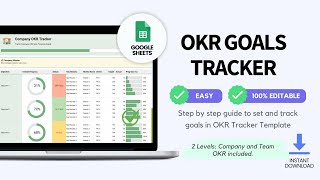 Simple OKRs Tracker in Google Sheets | How to Track \u0026 Report Company and Team OKRs