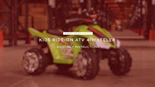 Assembly: Kids Ride-On ATV 4-Wheeler (SKY2071 SKY2580 SKY3754)