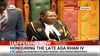 MPs observe a moment of silence in honour of the Late Aga Khan IV